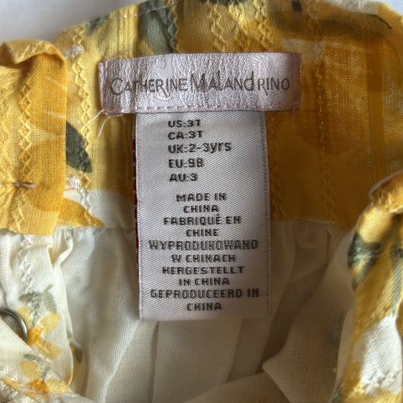 Catherine Malandrino Toddler Floral Cotton Dress 3T - Picture 5 of 6